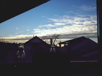 Low angle view of house against sky