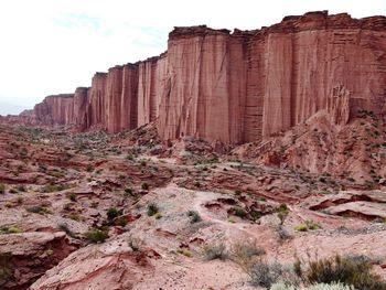 View of rock formations