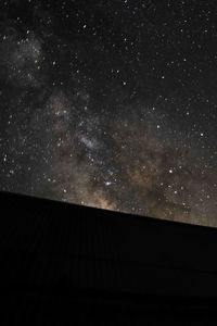 Low angle view of star field at night