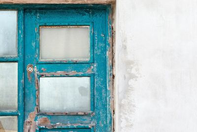 Close-up of closed door