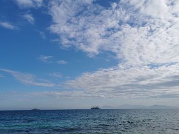 Scenic view of sea against sky