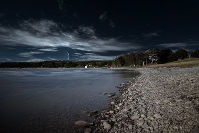 Scenic view of river against sky