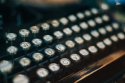 Close-up of computer keyboard