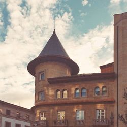 Low angle view of building against sky