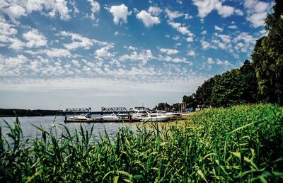 Scenic view of sea against sky