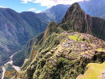 Aerial view of a mountain