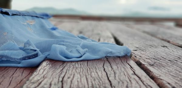 Close-up of wood on boardwalk