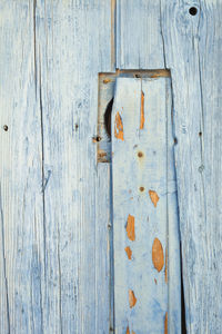 Full frame shot of weathered door