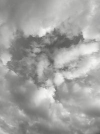 Low angle view of clouds in sky