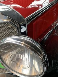 High angle view of car windshield