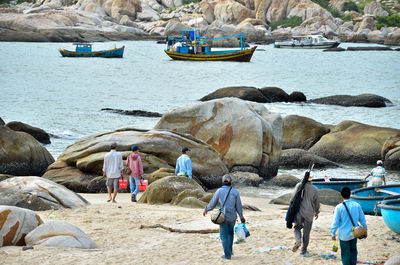 People at beach