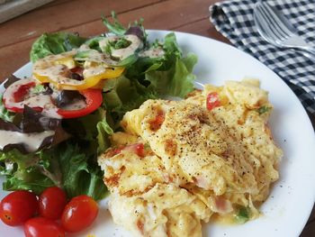 Close-up of food in plate