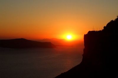 Sunset over mountain