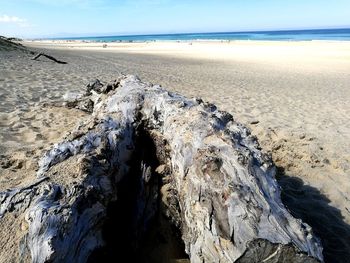 Panoramic view of beach against sky