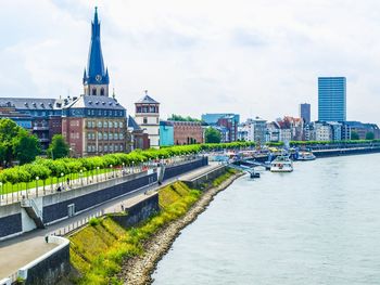 Promenade along the rhine