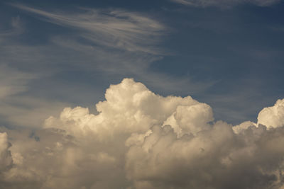 Low angle view of clouds in sky