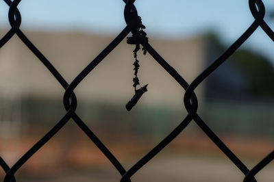 Close-up of chainlink fence