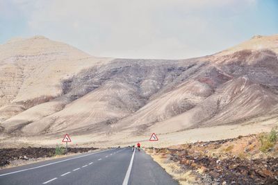 Road against mountain