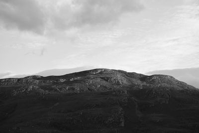 Scenic view of mountain against sky