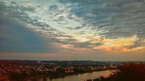 Cityscape at sunset