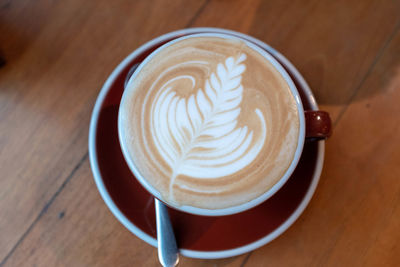 Close-up of coffee on table