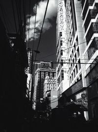 Low angle view of buildings against sky