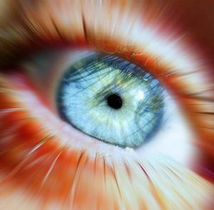 Extreme close up of human eye