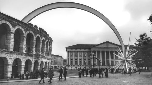 Low angle view of historical building