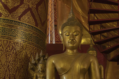 Statue of buddha in building