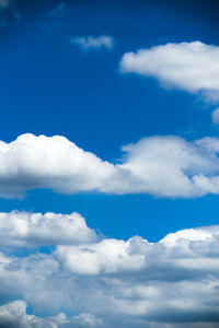 Low angle view of clouds in sky