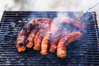 Close-up of food on table