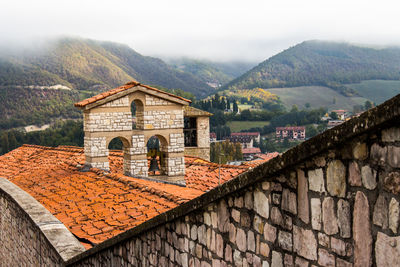 High angle view of a building