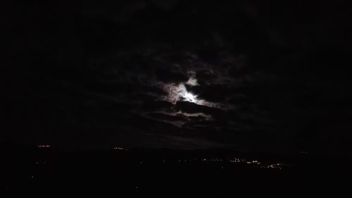 Scenic view of moon at night