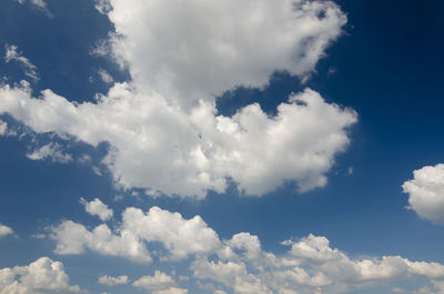 Low angle view of clouds in sky