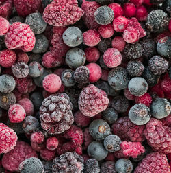 Full frame shot of strawberries