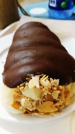 Close-up of dessert in plate