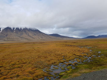 Scenic view of landscape against sky