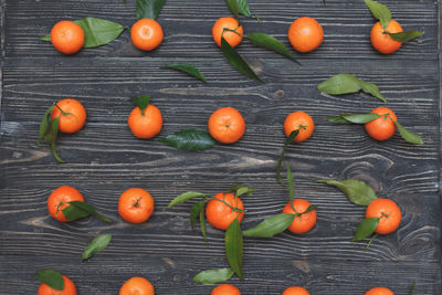 High angle view of vegetables on table