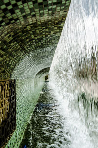 Tunnel with bridge in water