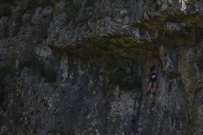 Rock formation in cave