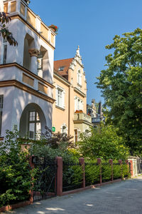 Exterior of buildings against sky