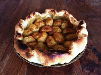 Close-up of food on table