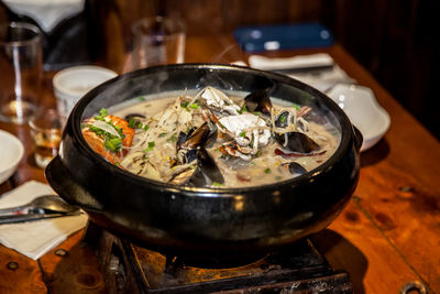 Close-up of food in bowl