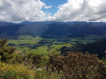 Scenic view of landscape against sky