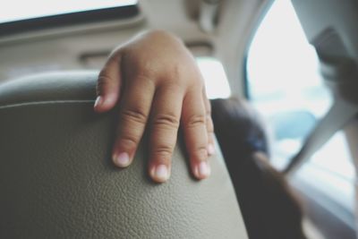 Close-up of human hand