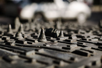 Full frame shot of chess pieces