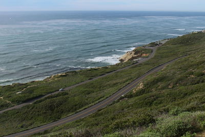 San diego, california. high angle view of sea against sky