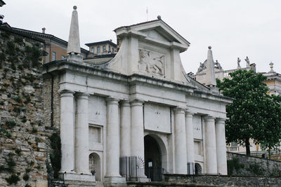 Low angle view of historical building against sky