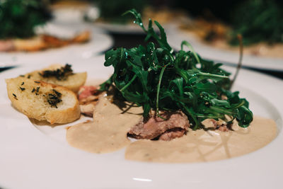 Close-up of food in plate