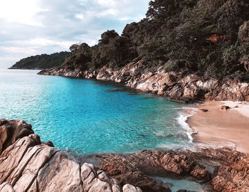 Scenic view of sea against sky